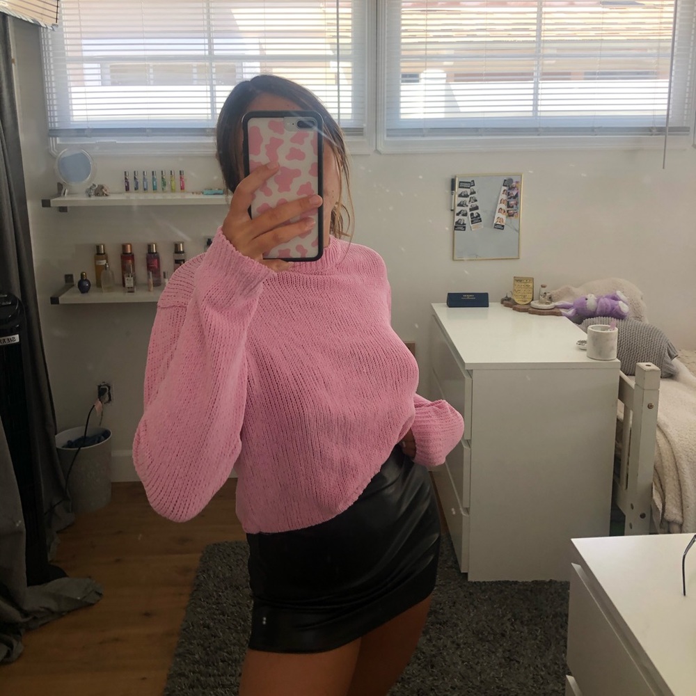 Pink sweater